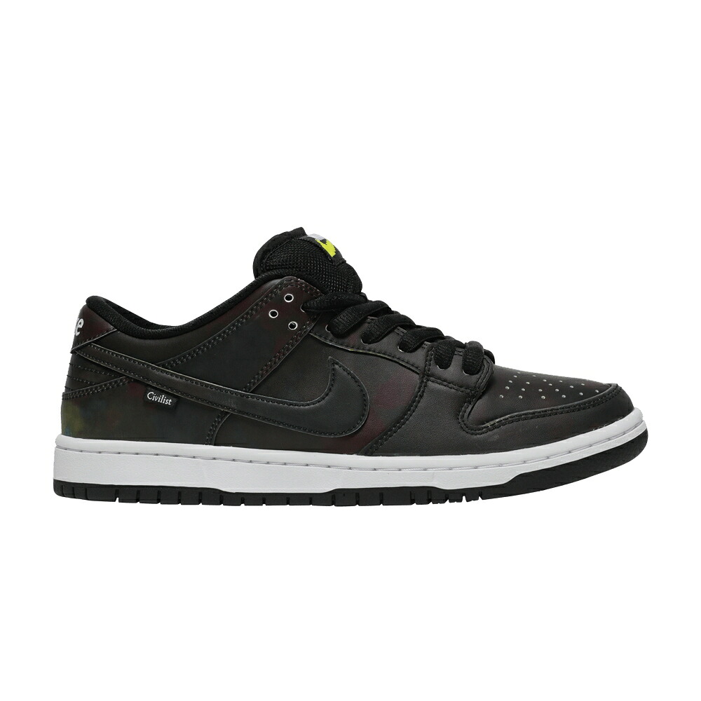 ナイキ ダンク 労働者階級 エスビー 黒いこと 黒いこと ダンクロー \u0027THERMOGRAPHY\u0027 スニーカー メンズ NIKE CIVILIST X DUNK LOW PRO SB QS / BLACK BLACK BLACK