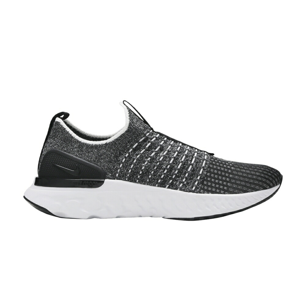 ナイキ リアクト ラン フライニット 黒色 ブラック 白色 ホワイト BLACK GREY スニーカー メンズ NIKE REACT PHANTOM RUN FLYKNIT 2 SMOKE / BLACK WHITE