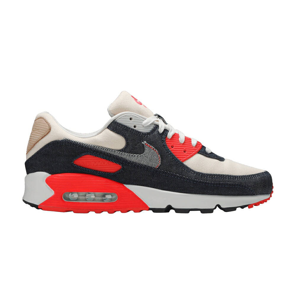 ナイキ マックス ジーンズ エア湖マックス \u0027INFRARED\u0027 スニーカー メンズ NIKE DENHAM X AIR MAX 90 / DENIM MEDIUM DENIM INFRARED ECRU