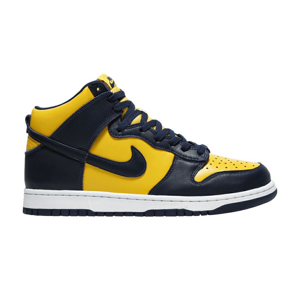 ナイキ メンズ ダンク 御機嫌 紺色 米国海軍 MEN\u0027S ダンクハイ \u0027MICHIGAN\u0027 スニーカー NIKE DUNK HIGH SP 2020 / VARSITY MAIZE MIDNIGHT NAVY