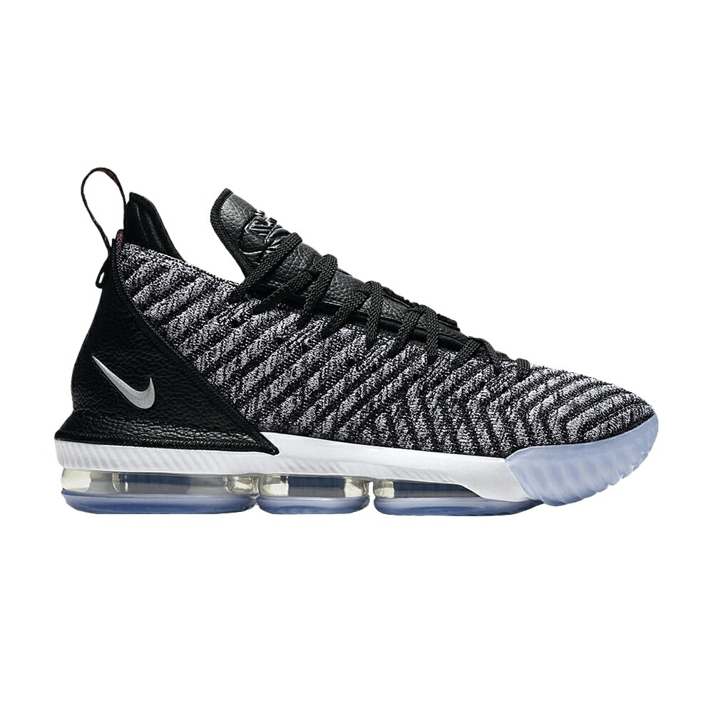 ナイキ レブロン 黒色 ブラック 銀色 シルバー 白色 ホワイト 'OREO' スニーカー メンズ NIKE LEBRON 16 / BLACK METALLIC SILVER WHITE