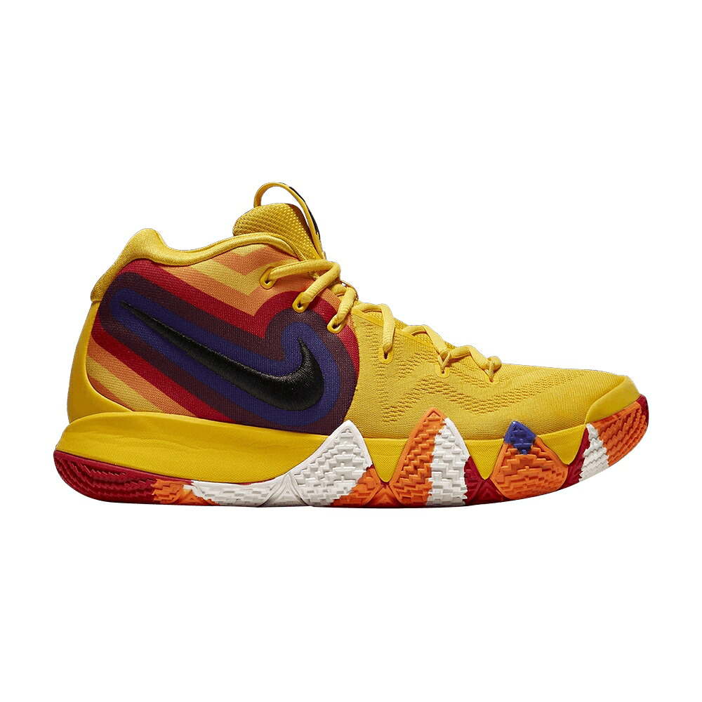 ナイキ カイリー 黄味がかった 黄色 \u002770S\u0027 スニーカー メンズ NIKE KYRIE 4 EP / YELLOW MULTICOLOR
