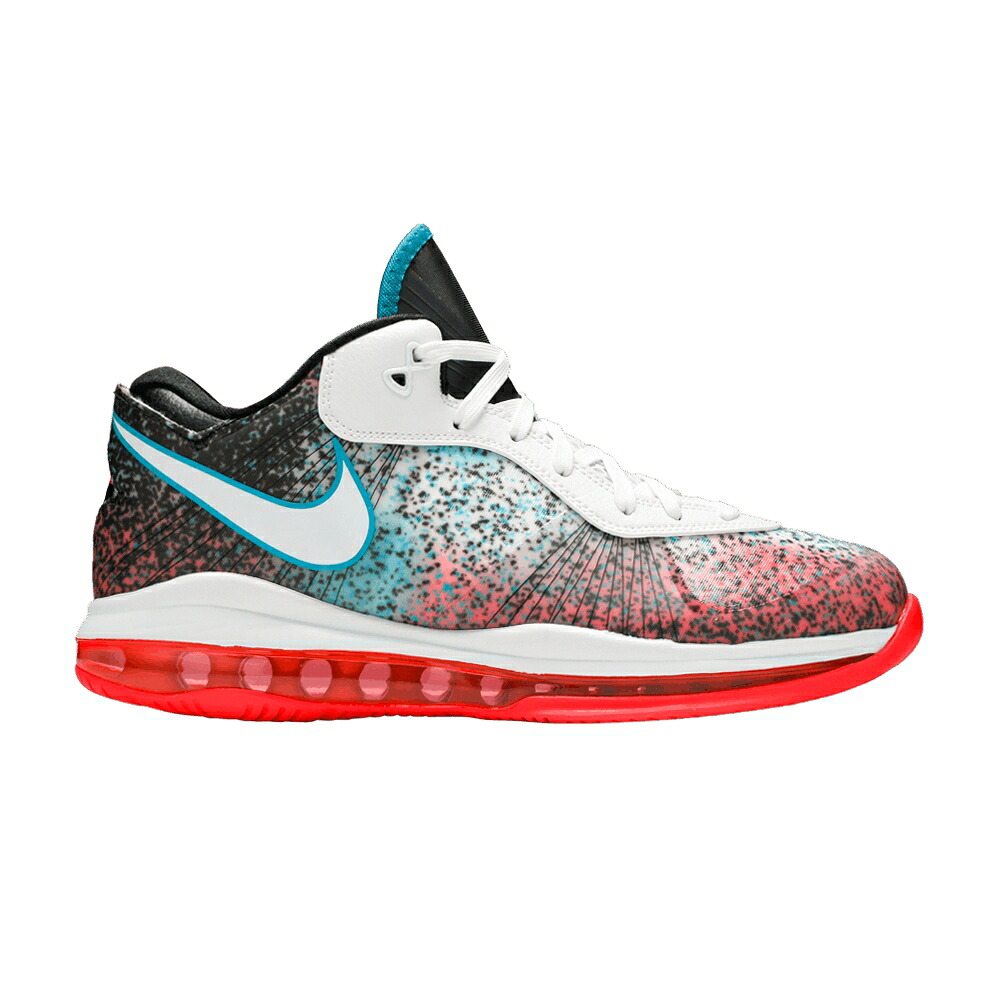 ナイキ レブロン 白いこと 白いこと 赤 赤いこと 青味 青み \u0027MIAMI NIGHT\u0027 スニーカー メンズ NIKE LEBRON 8 V/2 LOW RETRO 2021 / WHITE SOLAR RED GLASS BLUE WHITE