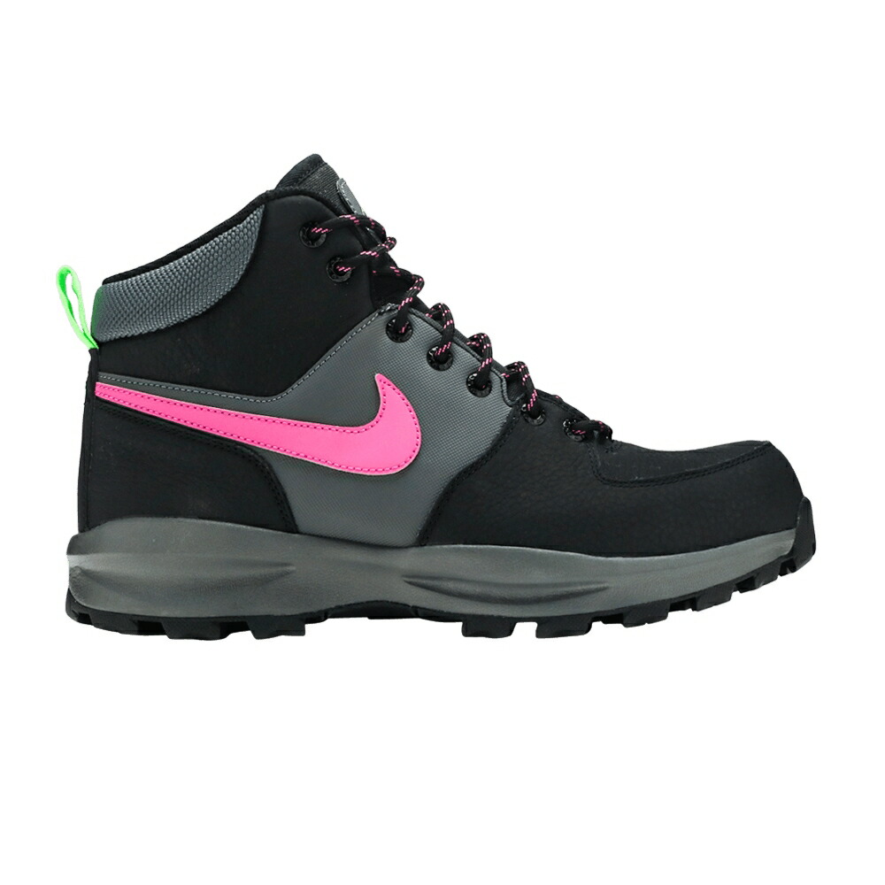 ナイキ マノア レザー 黒色 ブラック 灰色 グレー 白色 ホワイト BLACK FUSCHIA スニーカー メンズ NIKE MANOA LEATHER SE ACTIVE / BLACK IRON GREY WHITE ACTIVE