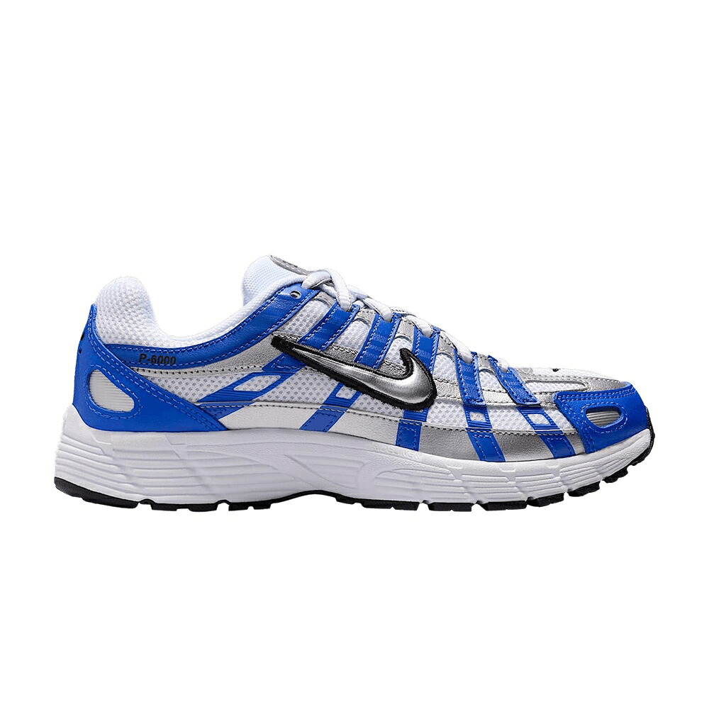 ナイキ 青色 ブルー 銀色 シルバー 白色 ホワイト 'RACER BLUE' ジュニア キッズ NIKE P-6000 GS / RACER BLUE METALLIC SILVER WHITE ベビー マタニティ スニーカー|スニケス