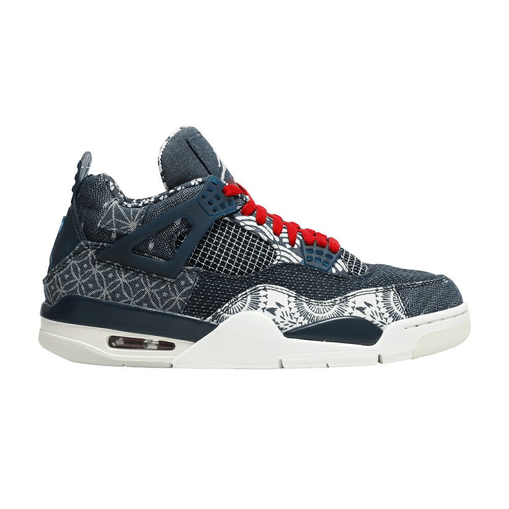 ナイキ ディープ 薄墨色 シメント 薄墨色 たき火 エアジョーダン \u0027SASHIKO\u0027 スニーカー メンズ AIR JORDAN AIR JORDAN 4 RETRO SE / DEEP OCEAN SAIL CEMENT GREY FIRE