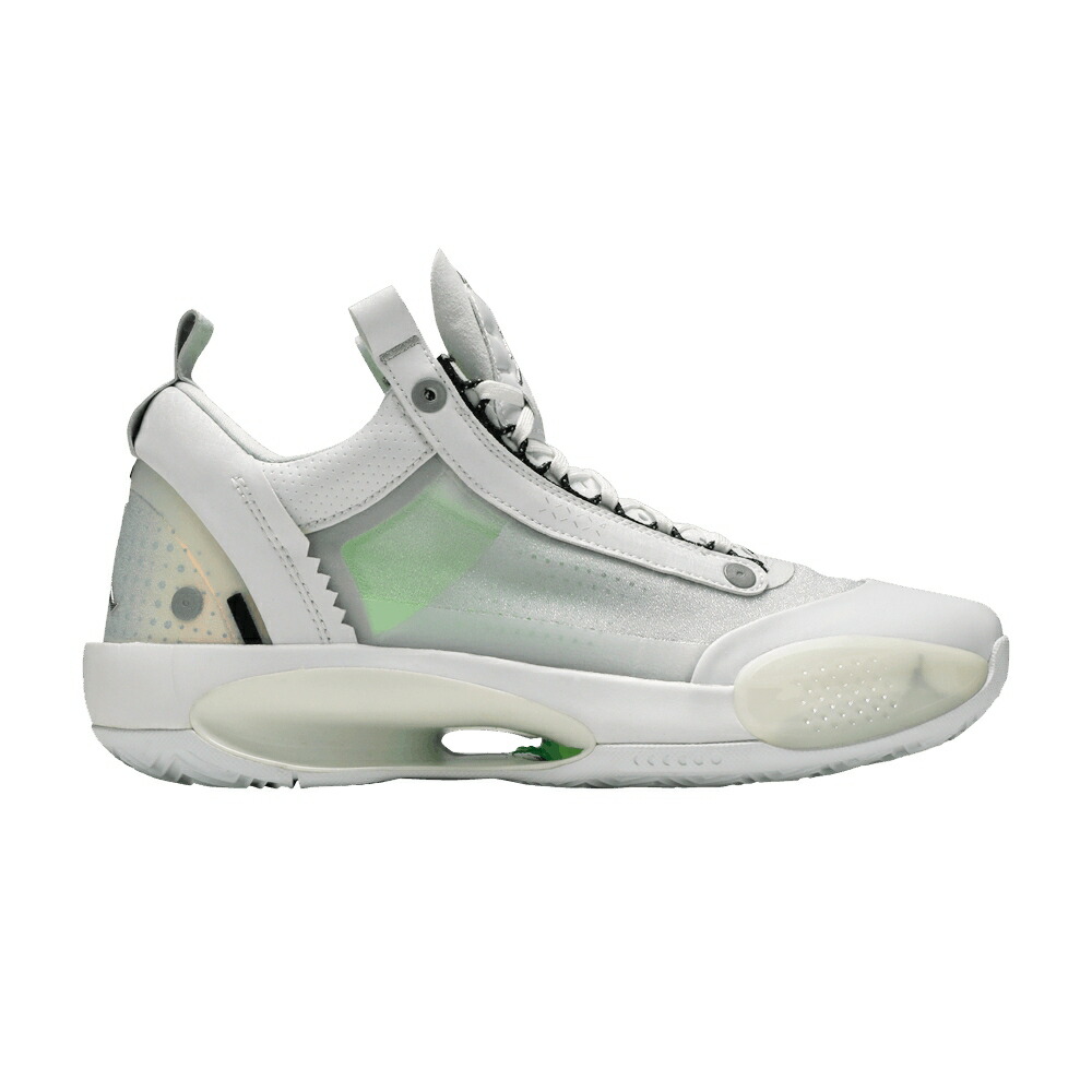 ナイキ 白色 ホワイト 銀色 シルバー ピュア エアジョーダン 'PURE MONEY' スニーカー メンズ AIR JORDAN AIR JORDAN 34 LOW / WHITE METALLIC SILVER PURE