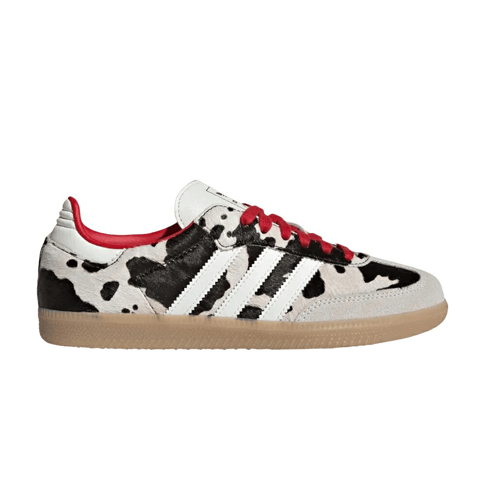 アディダス サンバ 白いこと 白いこと \u0027COW COFFEE\u0027 スニーカー レディース ADIDAS WMNS SAMBA OG PRINT AURORA / AURORA COFFEE OFF WHITE GUM