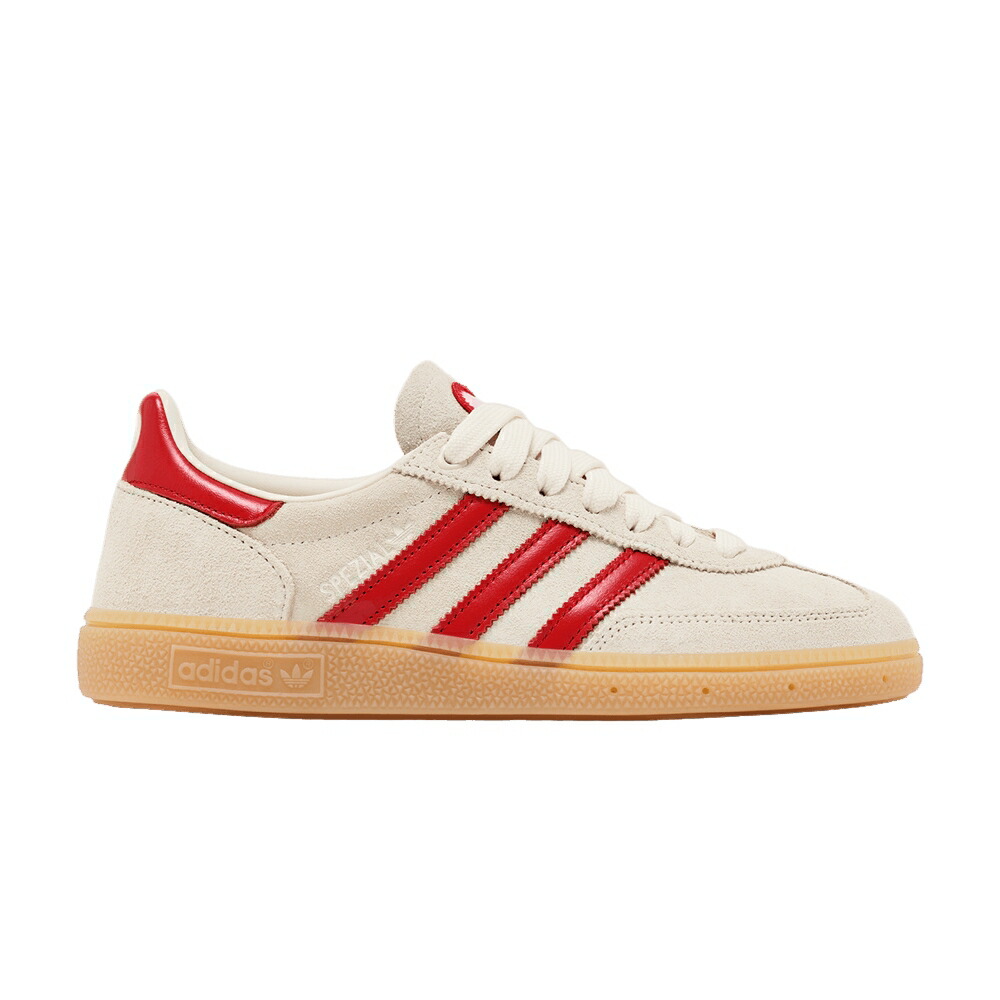 アディダス ハンドボール スペシアル 白いこと 白いこと 皮膚軟化剤 \u0027CREAM PINK\u0027 スニーカー レディース ADIDAS WMNS HANDBALL SPEZIAL WHITE SCARLET SANDY / CREAM WHITE BETTER SCARLET SANDY