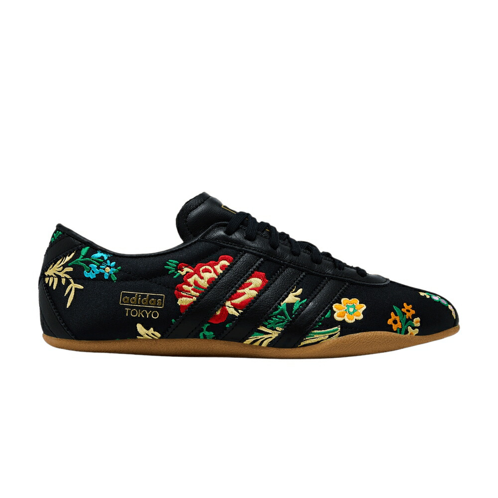 アディダス クリーム 白色 ホワイト ゴールド 'FLORAL BLACK' スニーカー レディース ADIDAS WMNS TOKYO EMBROIDERY PACK - / CREAM WHITE GOLD METALLIC GUM
