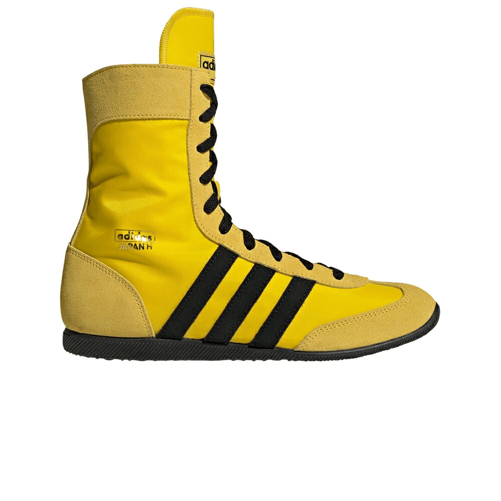アディダス ハイ 黄色 イエロー コア 黒色 ブラック ゴールド 'YELLOW BLACK' スニーカー レディース ADIDAS WMNS JAPAN HIGH / YELLOW CORE BLACK GOLD METALLIC｜スニケス
