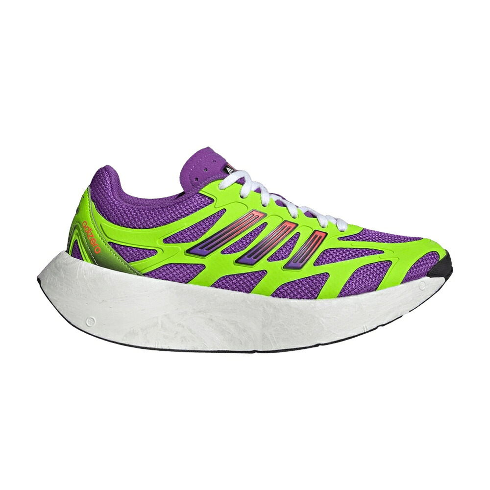 アディダス アディゼロ 紫 パープル 緑 グリーン 銀色 シルバー 'ACTIVE GREEN' スニーカー レディース ADIDAS WMNS ADIZERO ARUKU PURPLE SOLAR / ACTIVE PURPLE SOLAR GREEN SILVER|スニケス