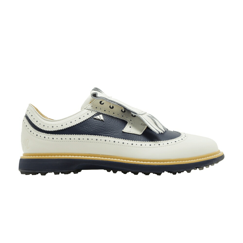 アディダス ゴルフ 白色 ホワイト 紺色 ネイビー 'OFF NAVY' スニーカー メンズ ADIDAS MALBON GOLF X MC87 SPIKELESS WHITE COLLEGIATE / OFF WHITE COLLEGIATE NAVY