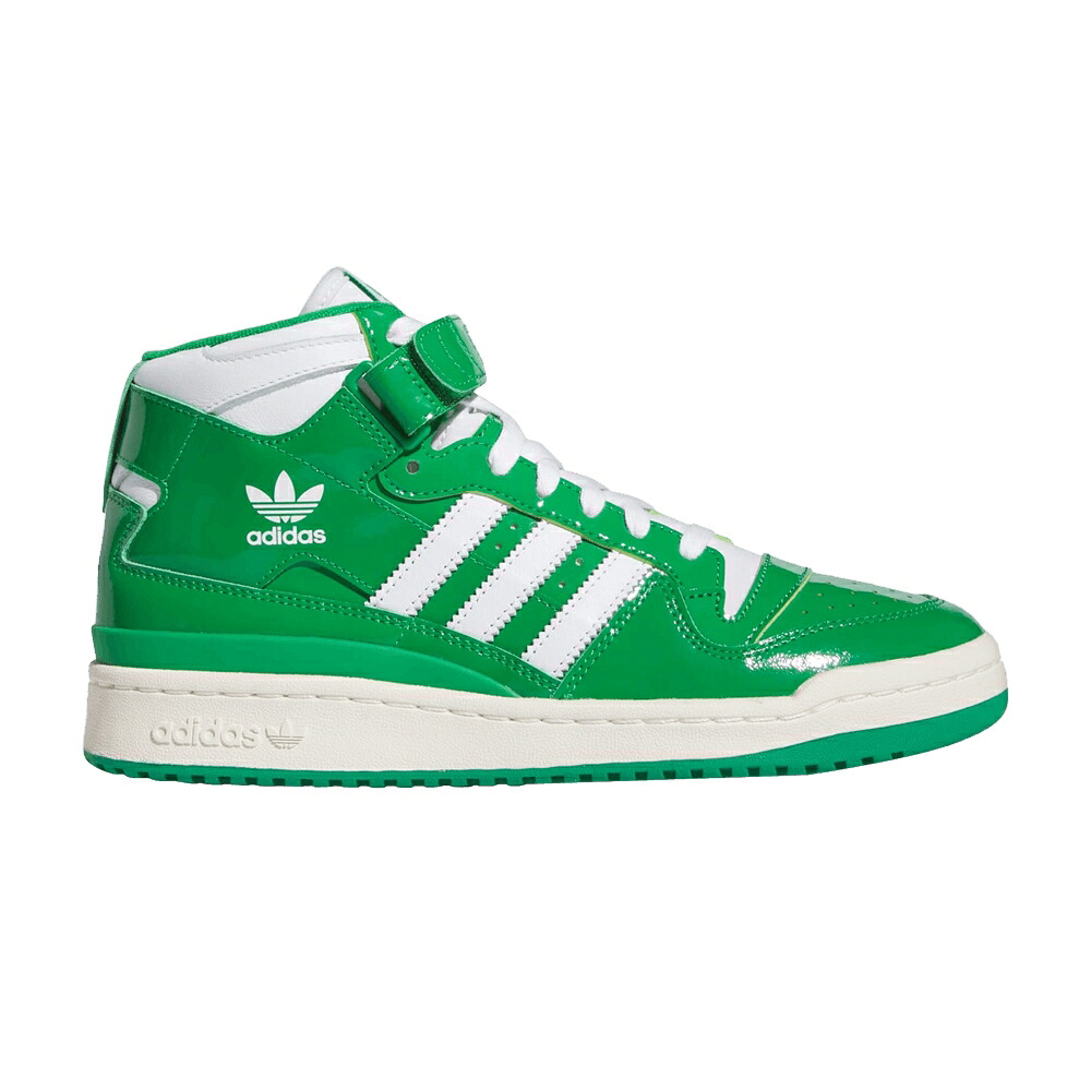 アディダス フォーラム ミッド 緑 グリーン 白色 ホワイト クリーム 'GREEN WHITE' スニーカー メンズ ADIDAS FORUM MID / GREEN CLOUD WHITE CREAM WHITE|スニケス
