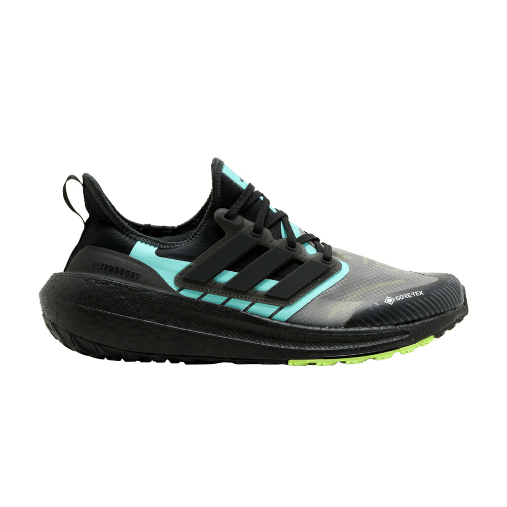 アディダス ゴアテックス コア 黒色 ブラック アクア 'BLACK AQUA' スニーカー メンズ ADIDAS ULTRABOOST LIGHT GORE-TEX FLASH / CORE BLACK CORE BLACK FLASH AQUA|スニケス