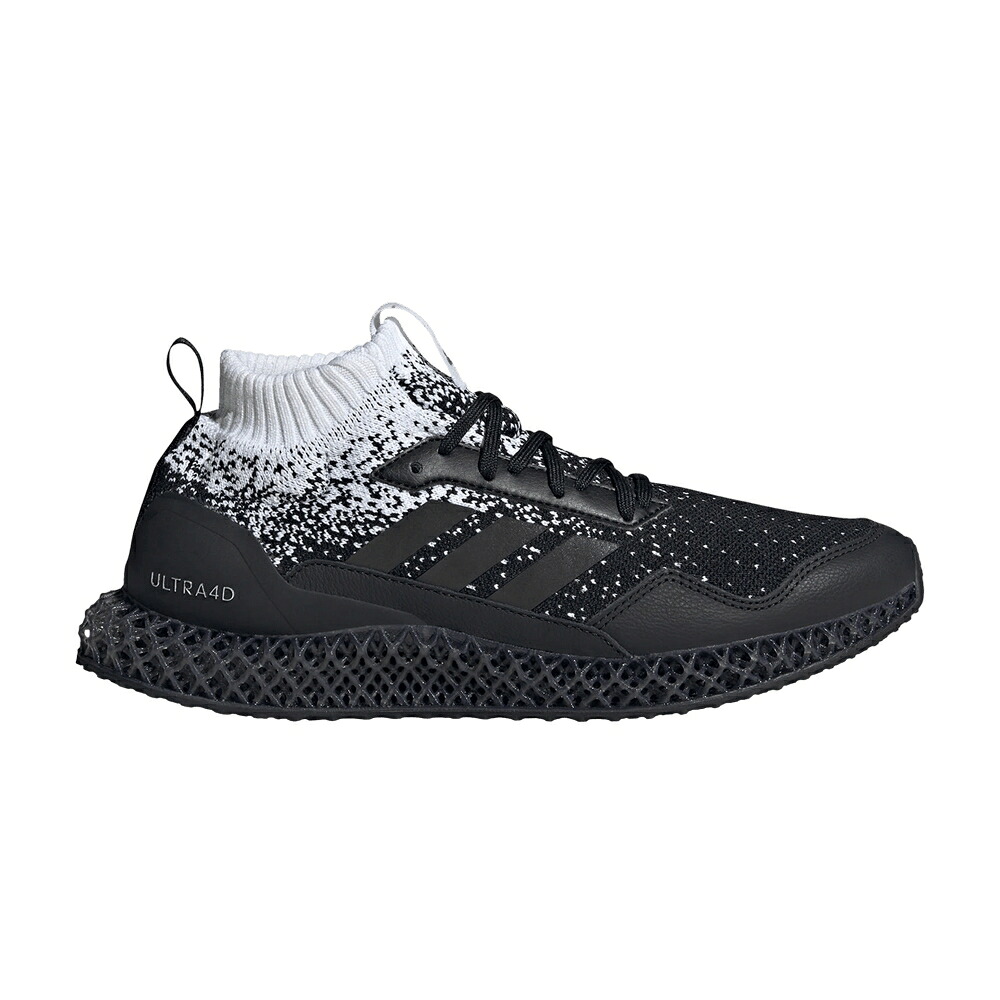 アディダス ウルトラ ミッド コア 黒色 ブラック 'BLACK WHITE' スニーカー メンズ ADIDAS ULTRA 4D MID / CORE BLACK CORE BLACK CLOUD|スニケス
