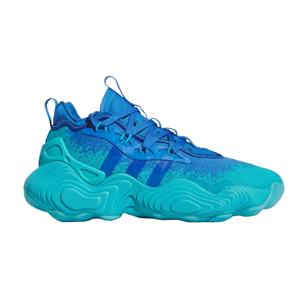 アディダス シアン 青み 青色 \u0027LUCID CYAN\u0027 スニーカー メンズ ADIDAS TRAE YOUNG 3 J / LUCID CYAN TRUE BLUE LUCID CYAN