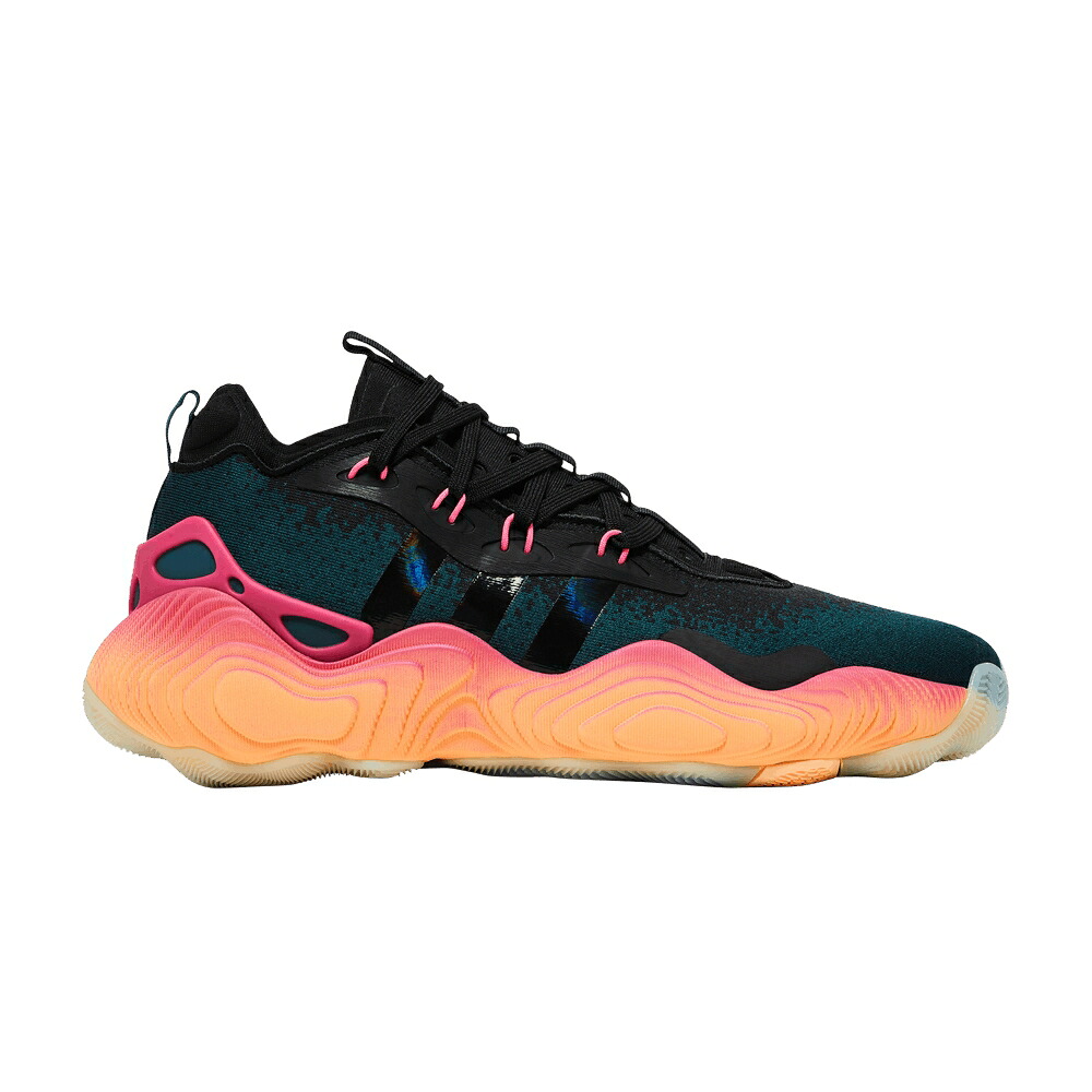 アディダス ナイト爵 中核グループ 黒いこと 黒いこと \u0027FROM UP\u0027 スニーカー メンズ ADIDAS TRAE YOUNG 3 THE GROUND / ARCTIC NIGHT CORE BLACK ACID