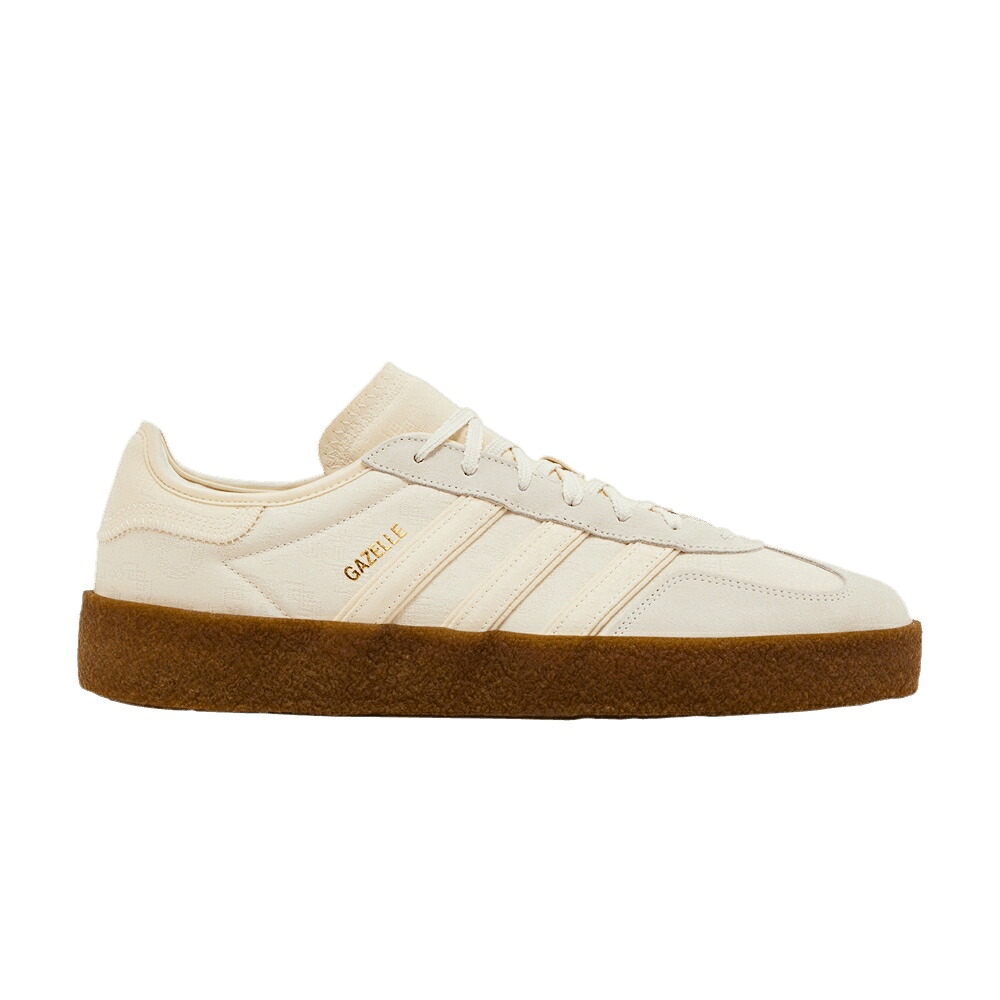 アディダス クロット ガゼル 皮膚軟化剤 白いこと 白いこと 中核グループ ゴールド \u0027CREPE WHITE\u0027 スニーカー メンズ ADIDAS CLOT X GAZELLE SOLE PACK - CREAM / CREAM WHITE CORE WHITE GOLD