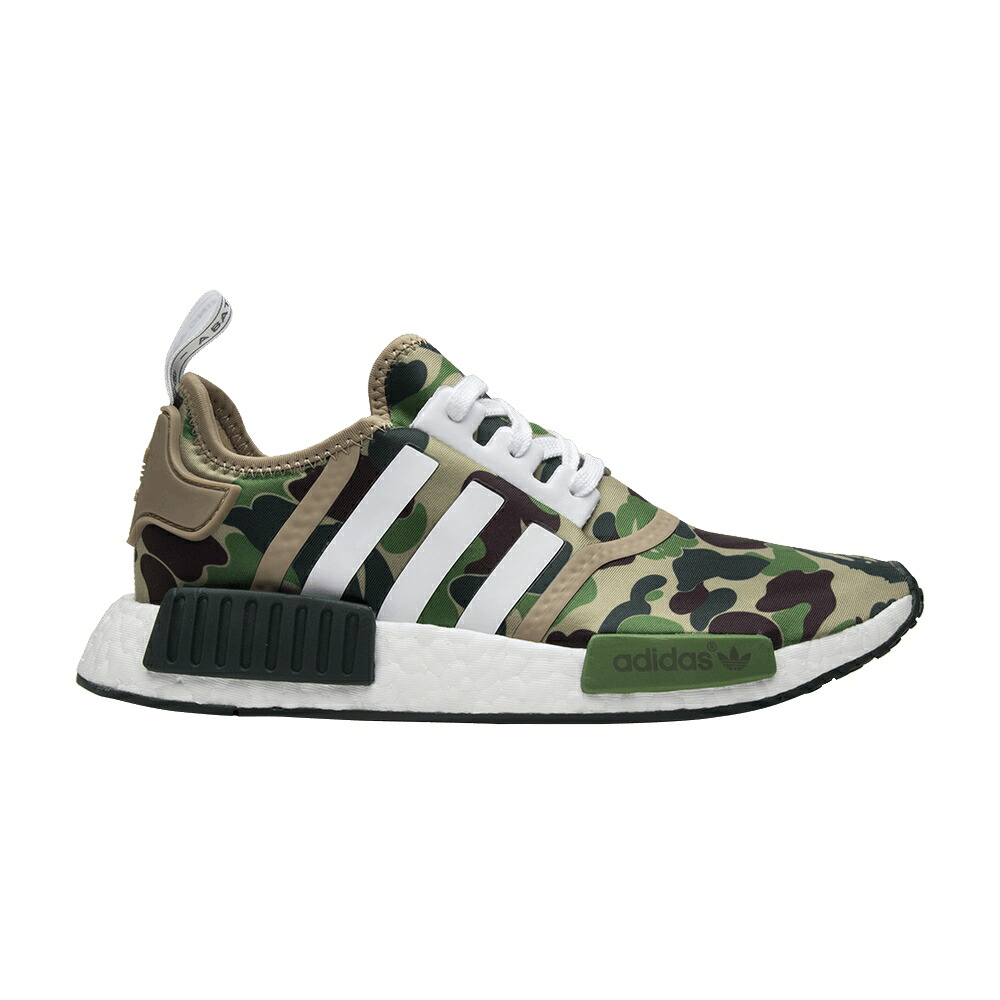 アディダス オリーブ NMD_R1 \u0027OLIVE CAMO\u0027 スニーカー メンズ ADIDAS A BATHING APE X / OLIVE