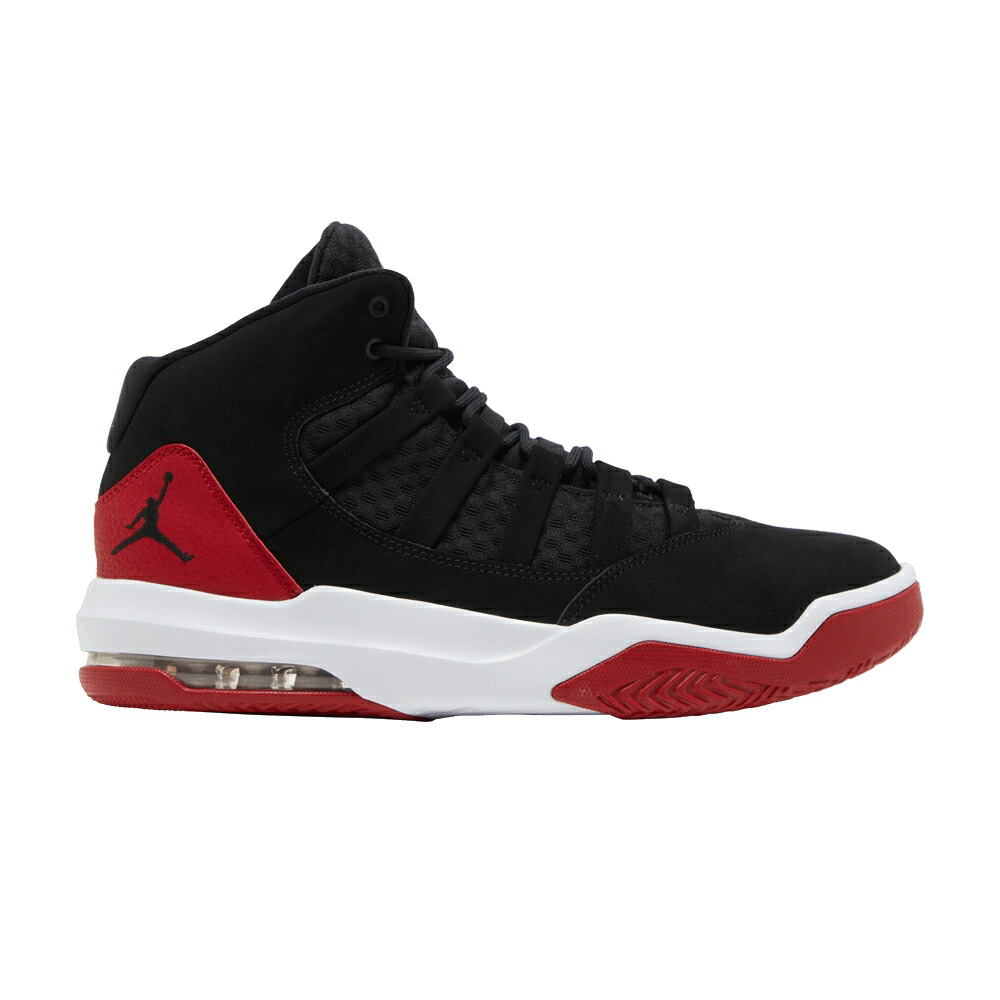 ナイキ マックス オーラ 黒色 ブラック 赤 レッド エアジョーダン 'BLACK RED' スニーカー メンズ AIR JORDAN AIR JORDAN MAX AURA GYM / BLACK BLACK GYM RED|スニケス
