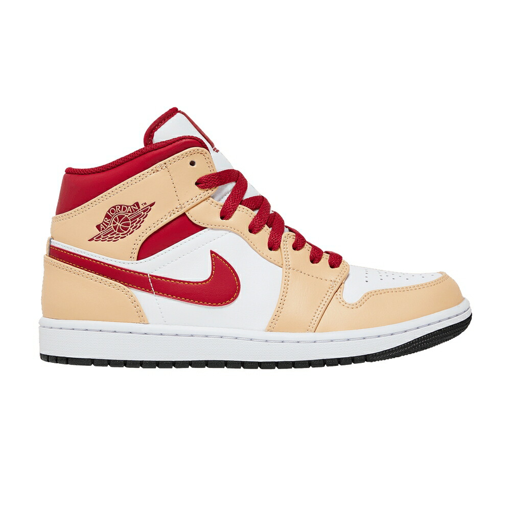 ナイキ ミッド カリー カーディナル 白色 ホワイト 赤 レッド エアジョーダン LIGHT RED スニーカー メンズ AIR JORDAN AIR JORDAN 1 MID CURRY CARDINAL / WHITE ONYX WHITE CARDINAL RED