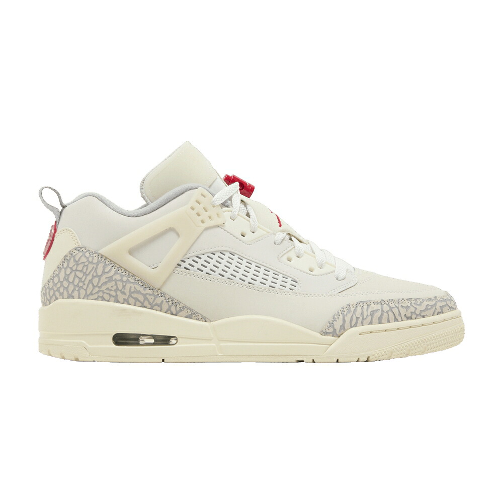 ナイキ 赤 赤いこと エアジョーダン \u0027COCONUT MILK\u0027 スニーカー メンズ AIR JORDAN AIR JORDAN SPIZIKE LOW / SAIL UNIVERSITY RED COCONUT MILK