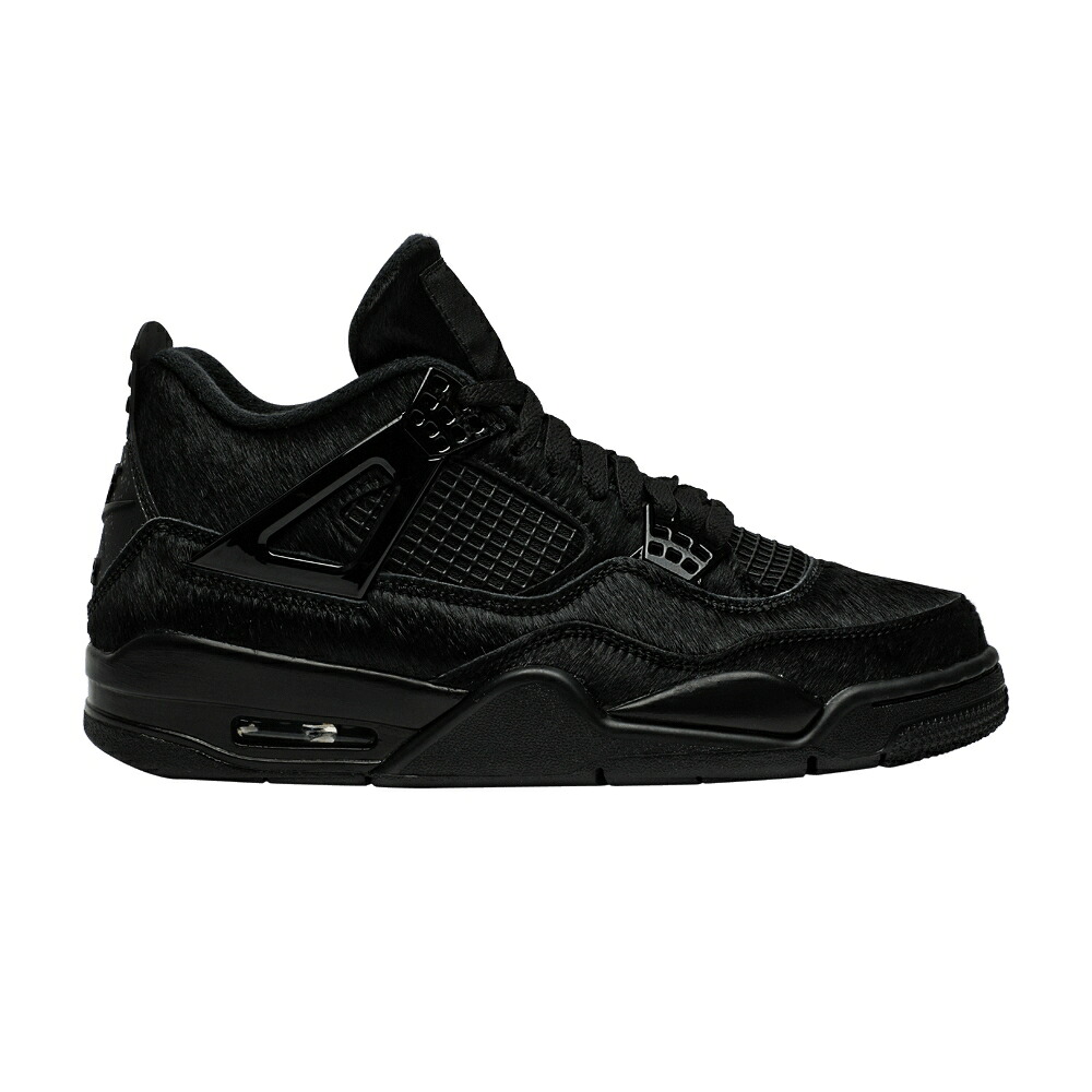 ナイキ 黒いこと 黒いこと エアジョーダン \u0027NO COVER\u0027 スニーカー レディース AIR JORDAN OLIVIA KIM X WMNS AIR JORDAN 4 RETRO / BLACK BLACK BLACK