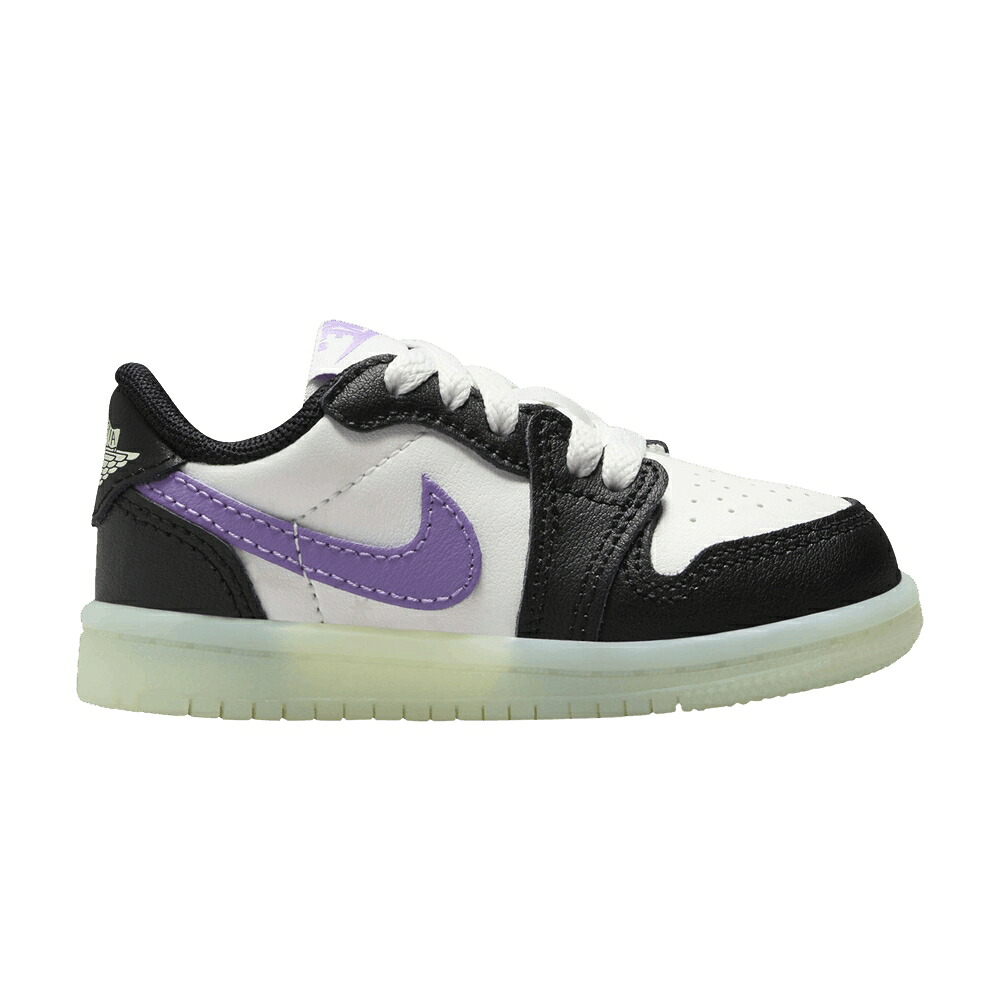ナイキ 黒いこと 黒いこと エアジョーダン \u0027BLACK RASPBERRY\u0027 もの言う花 AIR JORDAN AIR JORDAN 1 RETRO LOW OG TD / BLACK BLACK RASPBERRY VOLT TINT
