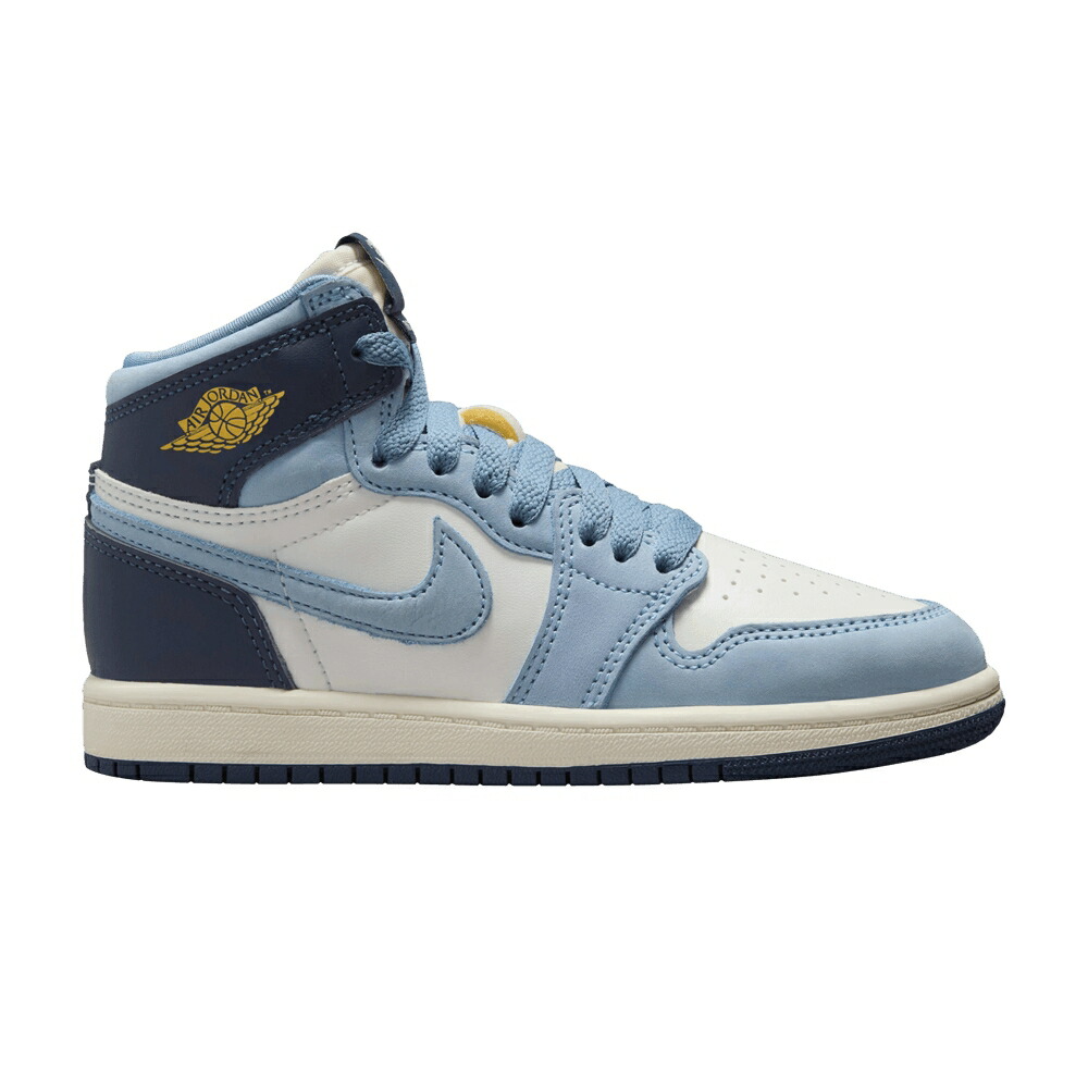 ナイキ ハイ 青色 ブルー 紺色 ネイビー エアジョーダン 'FIRST FLIGHT' ジュニア キッズ AIR JORDAN AIR JORDAN 1 RETRO HIGH OG PS IN / UNIVERSITY BLUE MIDNIGHT NAVY ベビー マタニティ スニーカー
