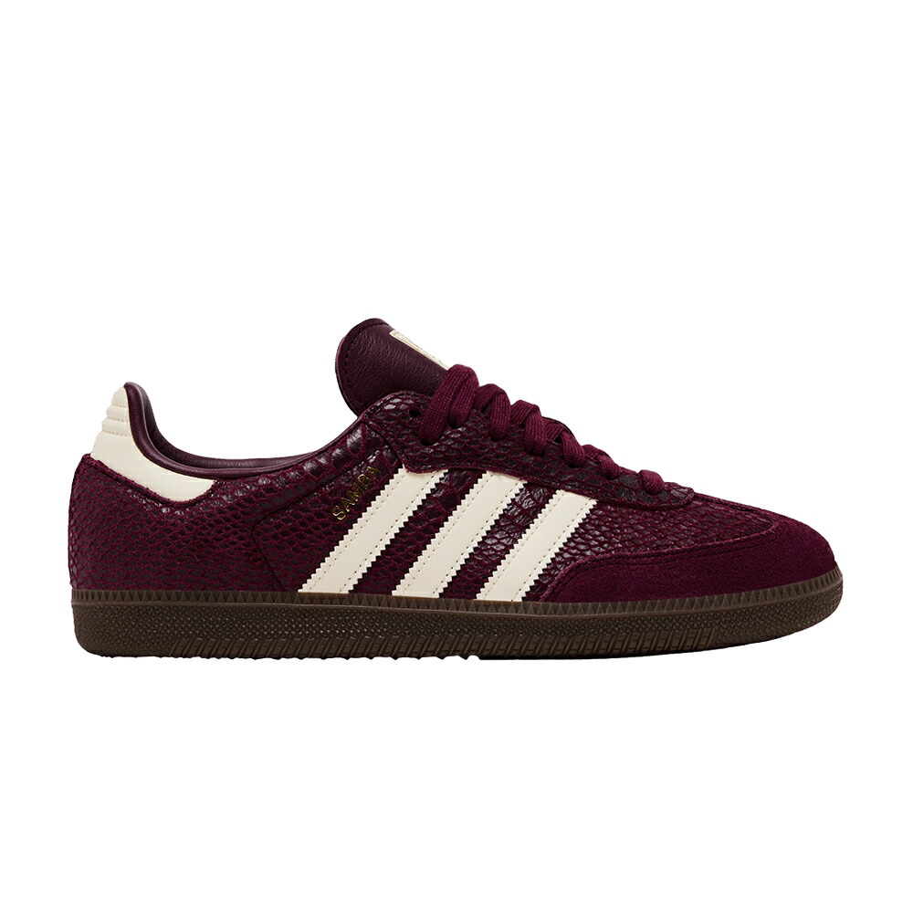 アディダス サンバ 皮膚軟化剤 白いこと 白いこと マルーン ゴールド \u0027MAROON GOLD\u0027 スニーカー レディース ADIDAS WMNS SAMBA OG CREAM WHITE / MAROON CREAM WHITE GOLD METALLIC