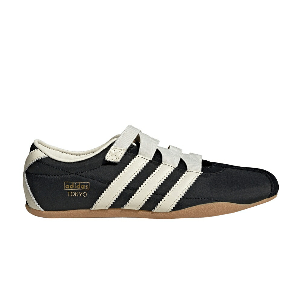 アディダス 黒色 ブラック クリーム 白色 ホワイト ゴールド コア CORE METALLIC スニーカー レディース ADIDAS WMNS TOKYO MJ BLACK CREAM WHITE GOLD / CORE BLACK CREAM WHITE GOLD