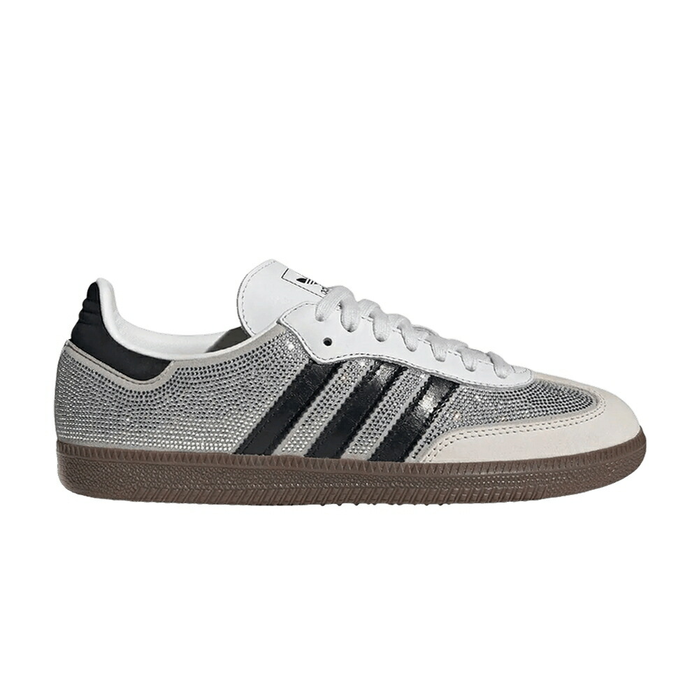 アディダス サンバ 白いこと 白いこと \u0027CRYSTAL RHINESTONES\u0027 スニーカー レディース ADIDAS WMNS SAMBA OG WHITE / CRYSTAL WHITE CRYSTAL WHITE