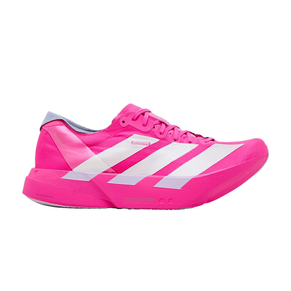 アディダス アディゼロ アディオス 労働者階級 ぼうぜん自失 サクラ色 絶無 \u0027SHOCK PINK\u0027 スニーカー メンズ ADIDAS ADIZERO ADIOS PRO 4 M / SHOCK PINK ZERO METALIC AURORA
