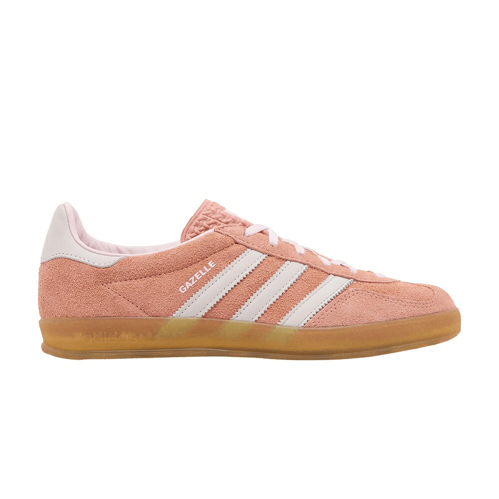 アディダス ガゼル サクラ色 \u0027WONDER GUM\u0027 スニーカー レディース ADIDAS WMNS GAZELLE INDOOR CLAY / WONDER CLAY CLEAR PINK GUM 3
