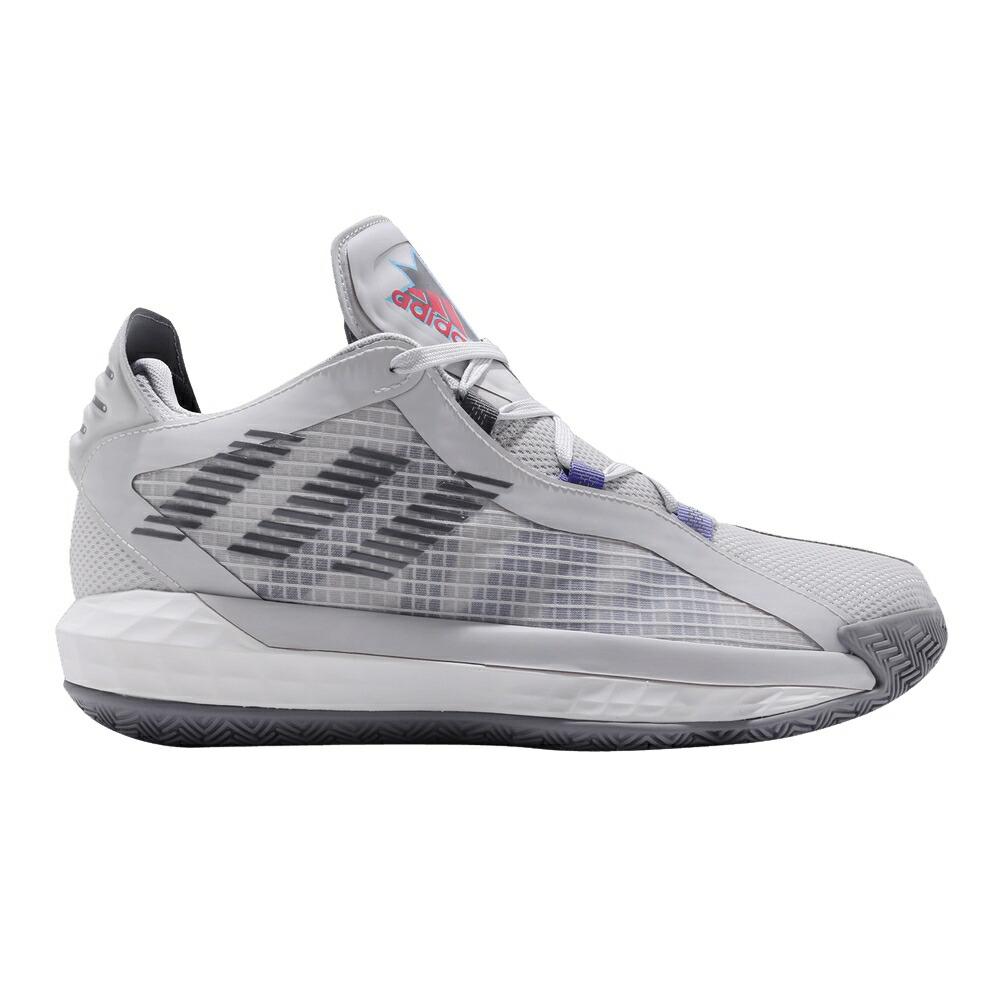 アディダス 灰色 グレー シアン PLAYOFF PACK スニーカー メンズ ADIDAS DAME 6 GCA / GREY ONE GREY THREE BRIGHT CYAN
