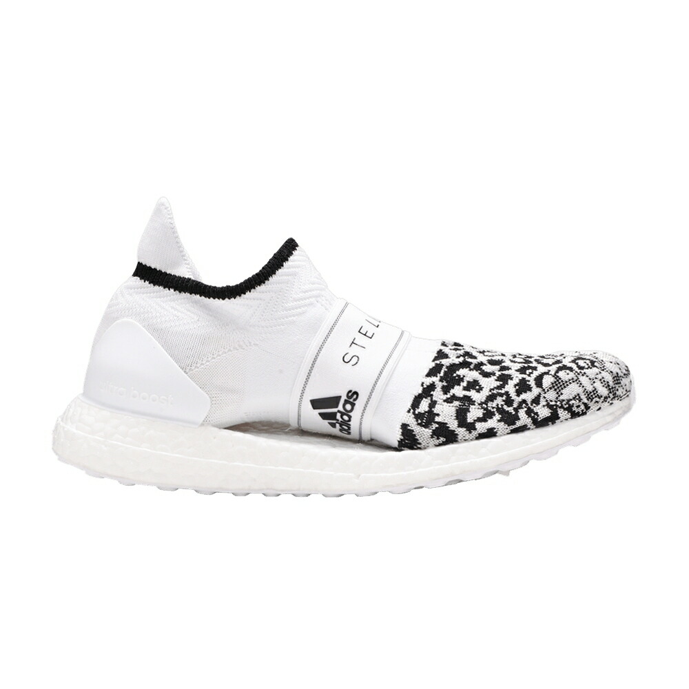 アディダス ニット ヒョウ柄 レオパード コア 黒色 ブラック 白色 ホワイト 'WHITE PRINT' スニーカー レディース ADIDAS STELLA MCCARTNEY X WMNS ULTRABOOST 3D KNIT LEOPARD / CORE BLACK CLOUD WHITE SOLAR