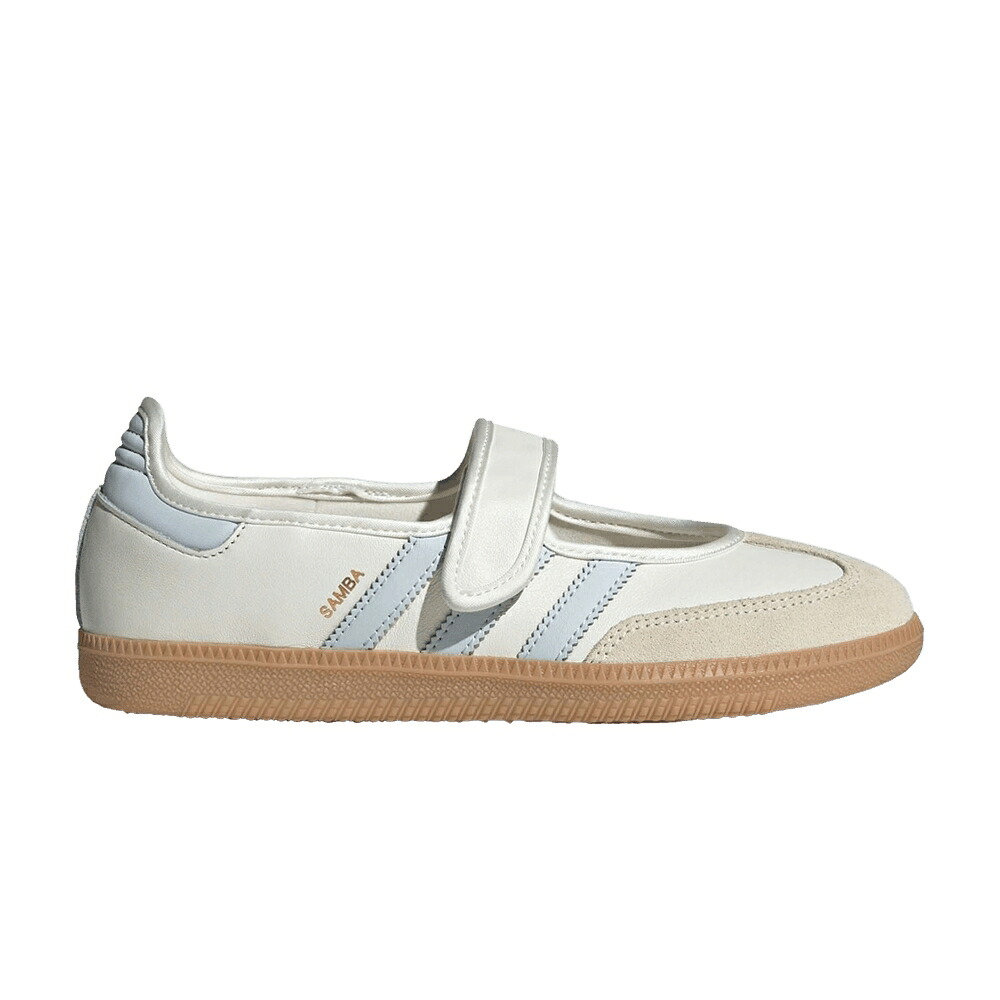 アディダス サンバ 青色 ブルー 白色 ホワイト WHITE GUM スニーカー レディース ADIDAS WMNS SAMBA JANE HALO BLUE / CLOUD WHITE GUM 3 HALO BLUE