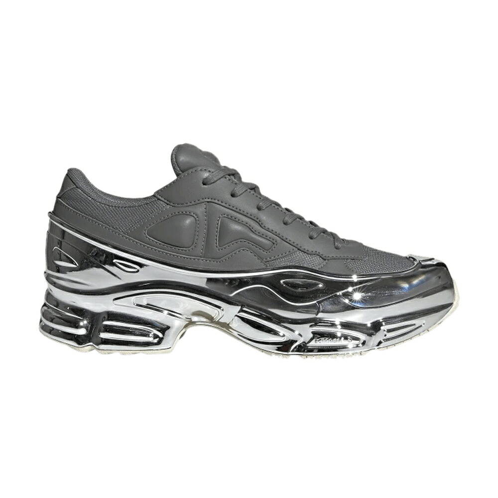 アディダス しろがね色 しろがね色 ラフシモンズ \u0027MIRRORED ASH\u0027 スニーカー メンズ ADIDAS RAF SIMONS X OZWEEGO - / ASH SILVER METALLIC SILVER