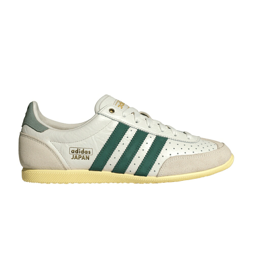 アディダス 白いこと 白いこと 緑 緑であること \u0027OFF GREEN\u0027 スニーカー レディース ADIDAS WMNS JAPAN WHITE COLLEGIATE / OFF WHITE COLLEGIATE GREEN スニーカー-靴-レディース靴