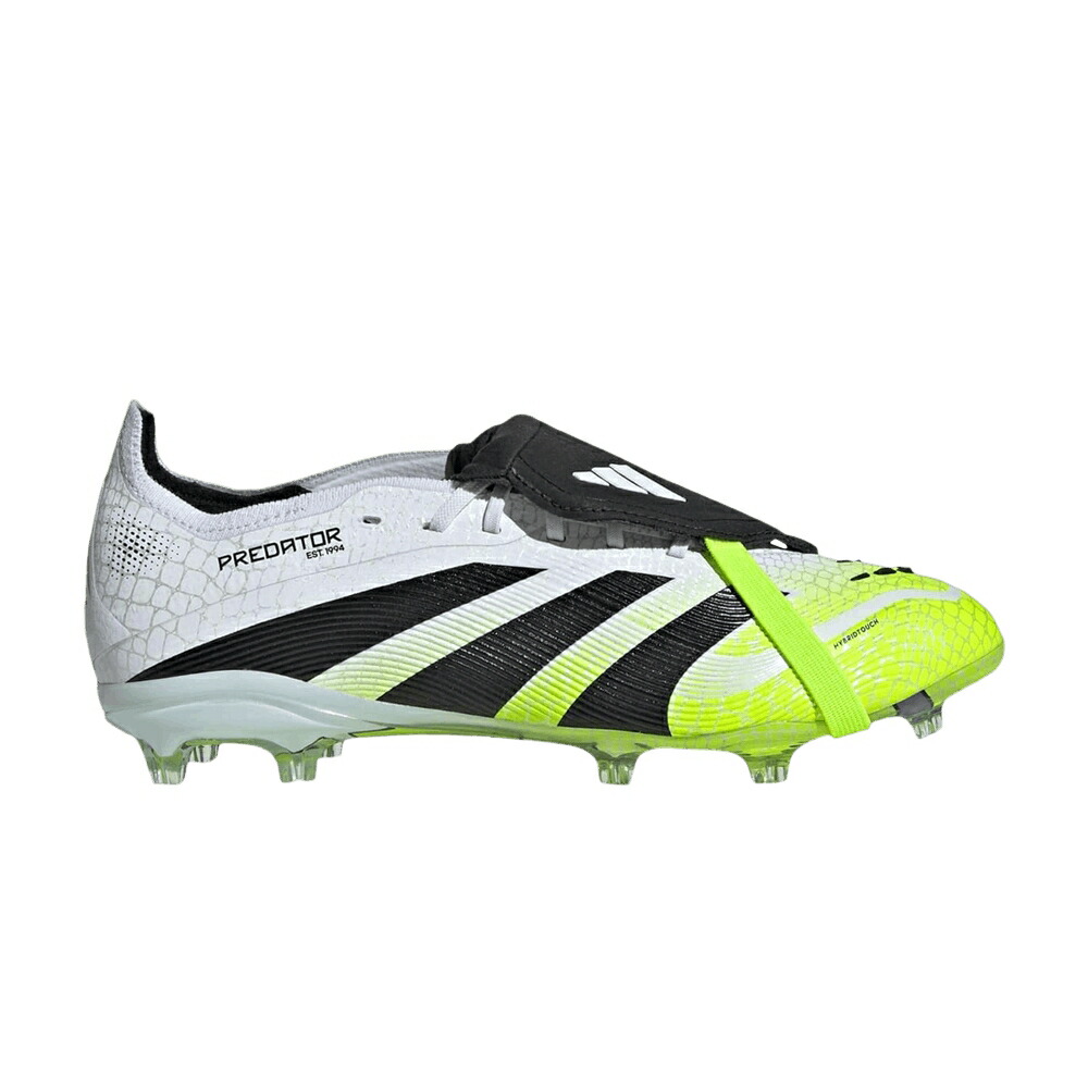 アディダス プレデター エリート 白色 ホワイト コア 黒色 ブラック 'RADIANT PACK' スニーカー メンズ ADIDAS PREDATOR ELITE FOLDOVER TONGUE FG K BLAZE / CLOUD WHITE CORE BLACK LUCID｜スニケス