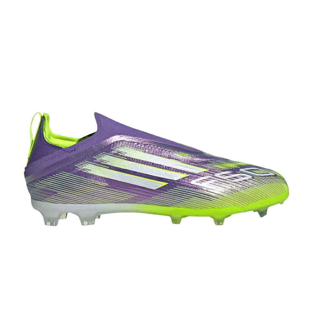 アディダス アディゼロ エリート 紫 パープル ラッシュ 白色 ホワイト 'RADIANT PACK' スニーカー メンズ ADIDAS ADIZERO F50 ELITE LACELESS FG K BLAZE / PURPLE RUSH CLOUD WHITE LUCID