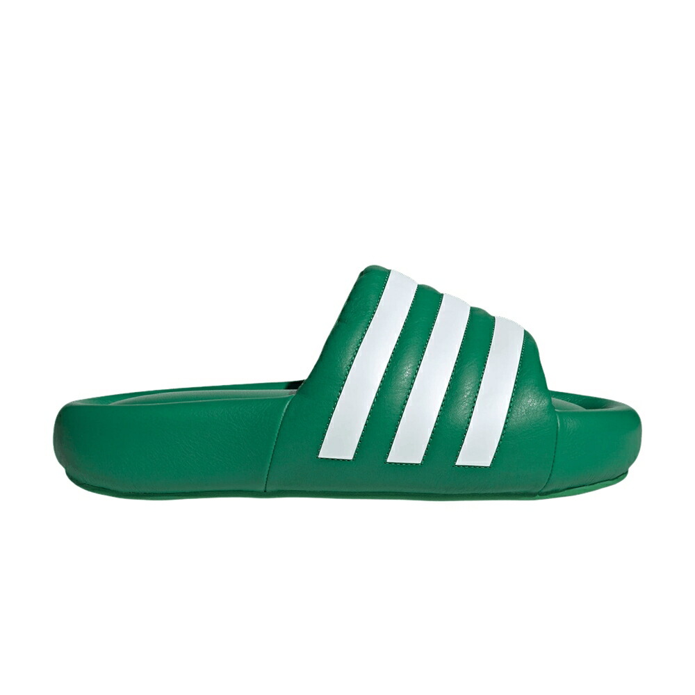 アディダス アディレッタ サンダル 緑 グリーン 白色 ホワイト GREEN WHITE スニーカー メンズ ADIDAS ADILETTE 24 SLIDE / GREEN CLOUD WHITE GREEN