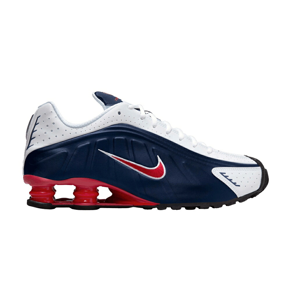 ナイキ ショックス 白いこと 白いこと 赤 赤いこと 青味 青み \u0027USA\u0027 スニーカー メンズ NIKE SHOX R4 2025 / WHITE VARSITY RED MIDNIGHT BLUE