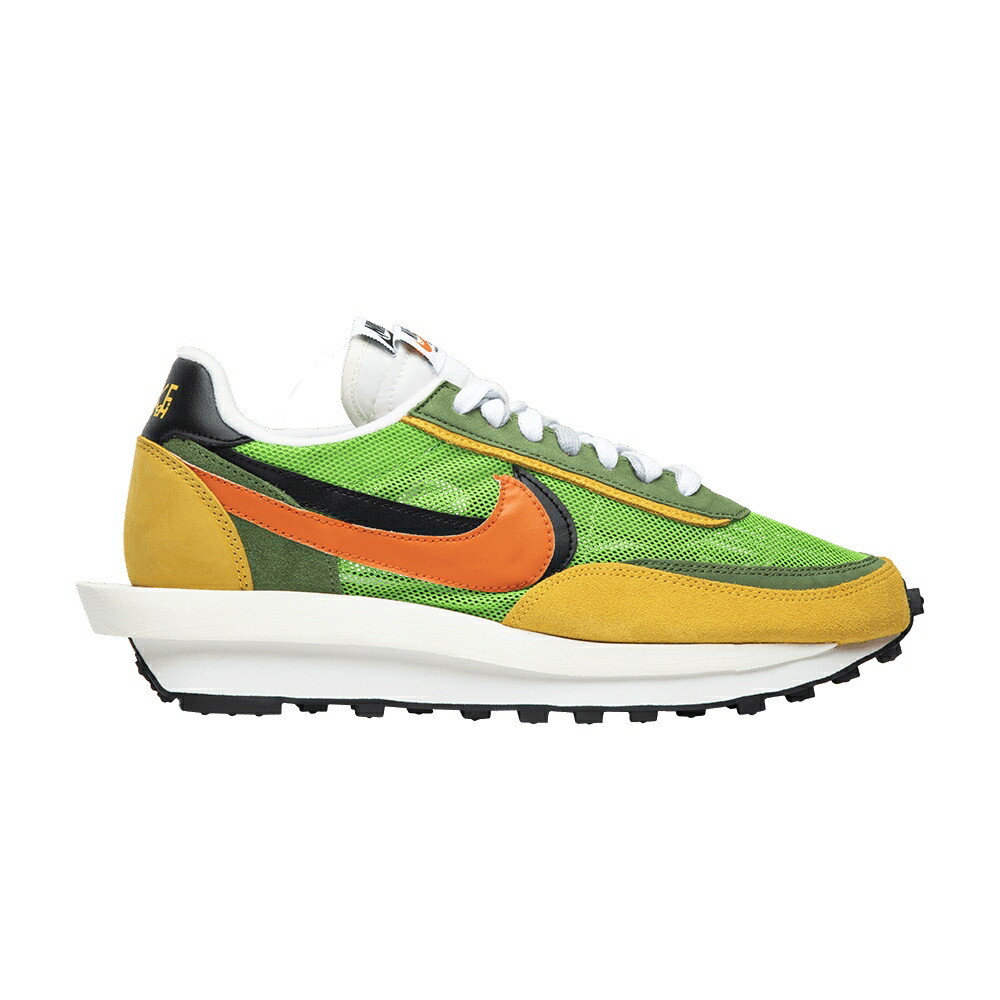 ナイキ 緑 グリーン 黒色 ブラック GREEN GUSTO スニーカー メンズ NIKE SACAI X LDWAFFLE / GREEN GUSTO BLACK VARSITY MAIZE