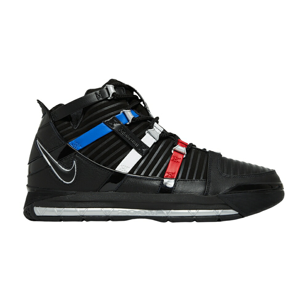 ナイキ ズーム レブロン 黒色 ブラック 銀色 シルバー BARBERSHOP スニーカー メンズ NIKE ZOOM LEBRON 3 RETRO / BLACK METALLIC SILVER UNIVERSITY