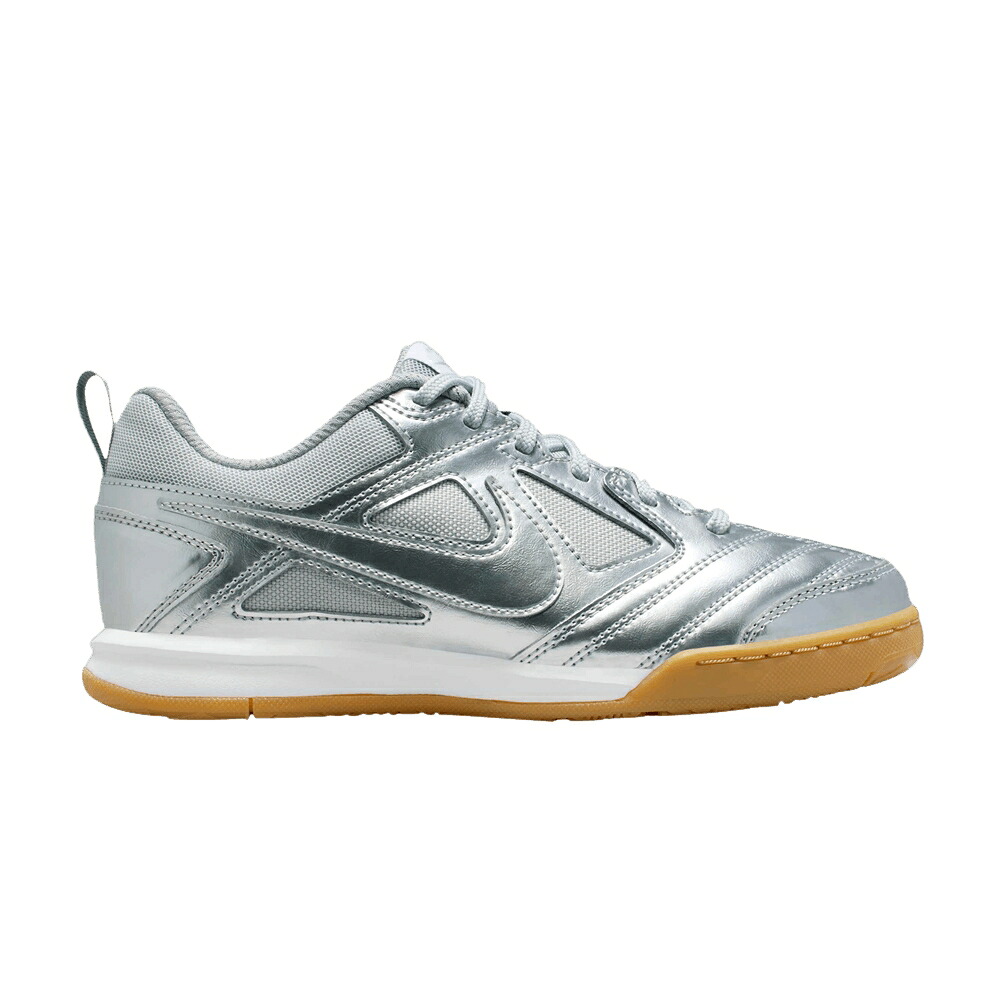 ナイキ ガトー 銀色 シルバー 白色 ホワイト 'CHROME GUM' ジュニア キッズ NIKE GATO LV8 GS / METALLIC SILVER WHITE GUM LIGHT ベビー マタニティ スニーカー|スニケス