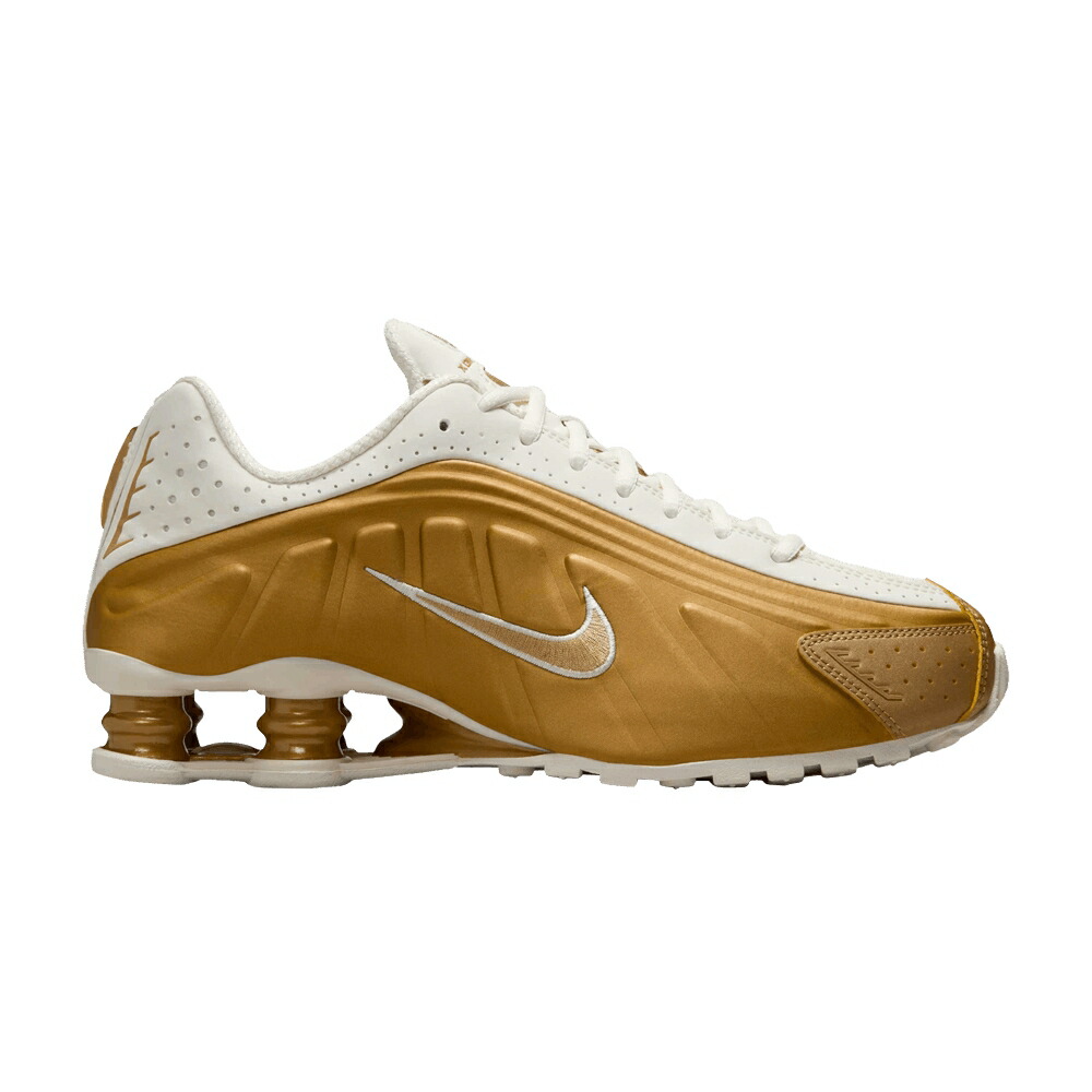 ナイキ ショックス パール ゴールド METALLIC GOLD スニーカー レディース NIKE WMNS SHOX R4 / SOFT PEARL METALLIC GOLD