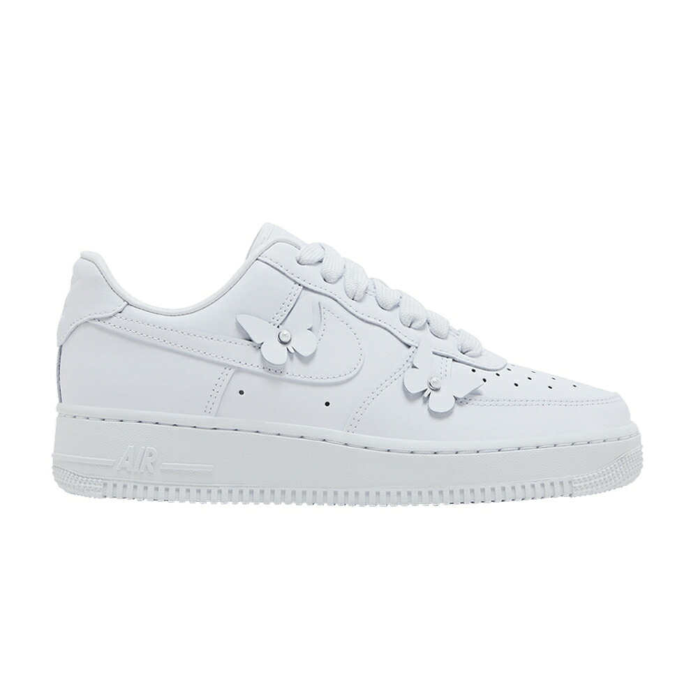 ナイキ 白色 ホワイト 黒色 ブラック エアフォース 'BUTTERFLY' スニーカー レディース NIKE WMNS AIR FORCE 1 LOW / WHITE WHITE BLACK|スニケス
