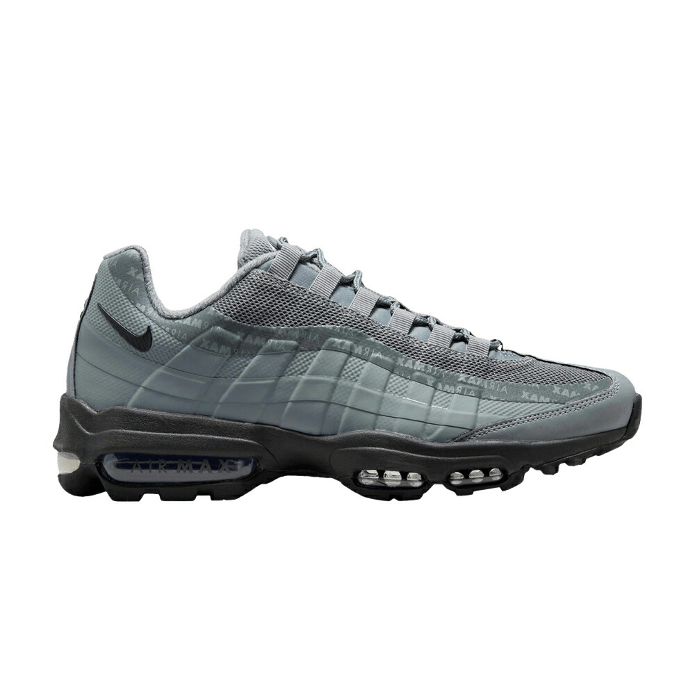 ナイキ マックス ウルトラ 灰色 グレー クール 黒色 ブラック 銀色 シルバー エアマックス 'COOL BLACK' スニーカー メンズ NIKE AIR MAX 95 ULTRA GREY / COOL GREY BLACK METALLIC SILVER｜スニケス